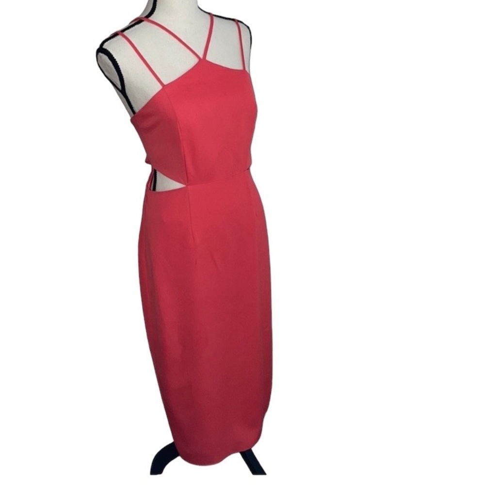 Laundry by Shelli Segal Cocktail Special Occasion Dress Coral   - 6 - Picture 9 of 10